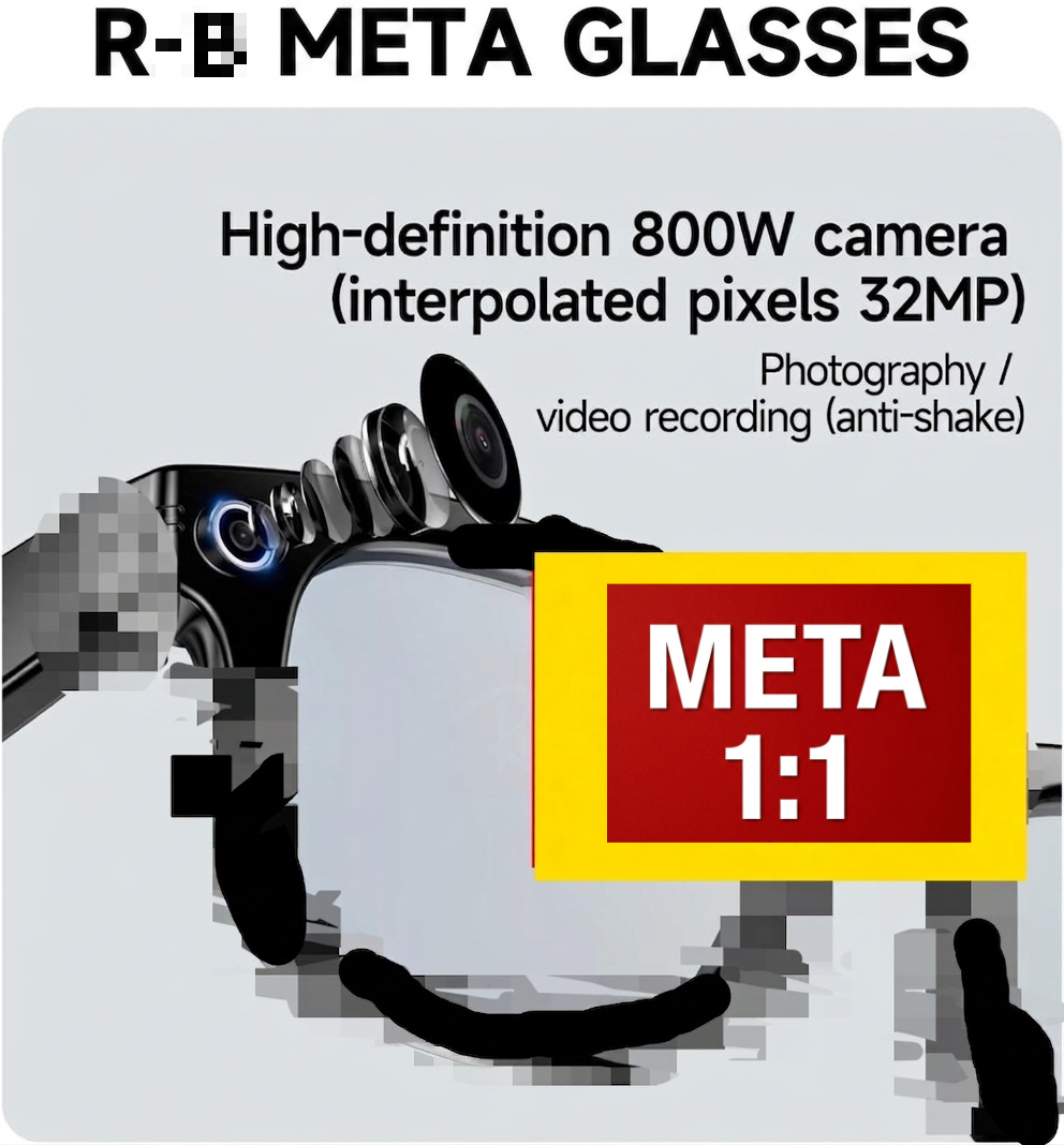 META AI Smart Glasses Gen2 LOGO Sunglasses Photochromic lenses Bluetooth Call, Anti-Shake Camera Glasses with Video Recording Dual Mic, Simultane-image-1104022797