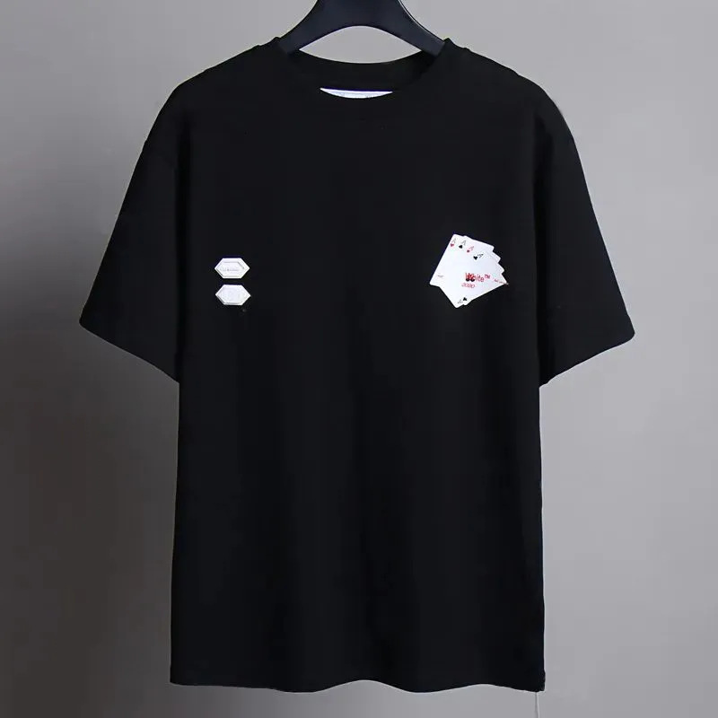 Off White T Shirt Designer Brand Shirt Classic Gradient Warning Line Trendy Couple High Street Arrow Graffiti Graphic Tee Summer Clothing Leisure Lo