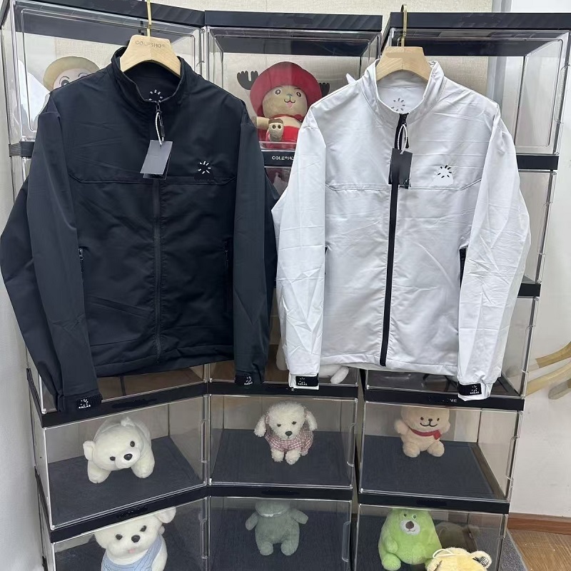 Summer thin stand up collar embroidered outdoor sports windproof, waterproof, and sunscreen jacket
