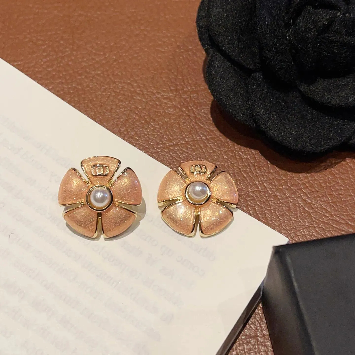 Luxury Statement Ear Jewelry Set: Sparkling Stainless Steel Blossom + Character Charms Necklace-image-1107696048