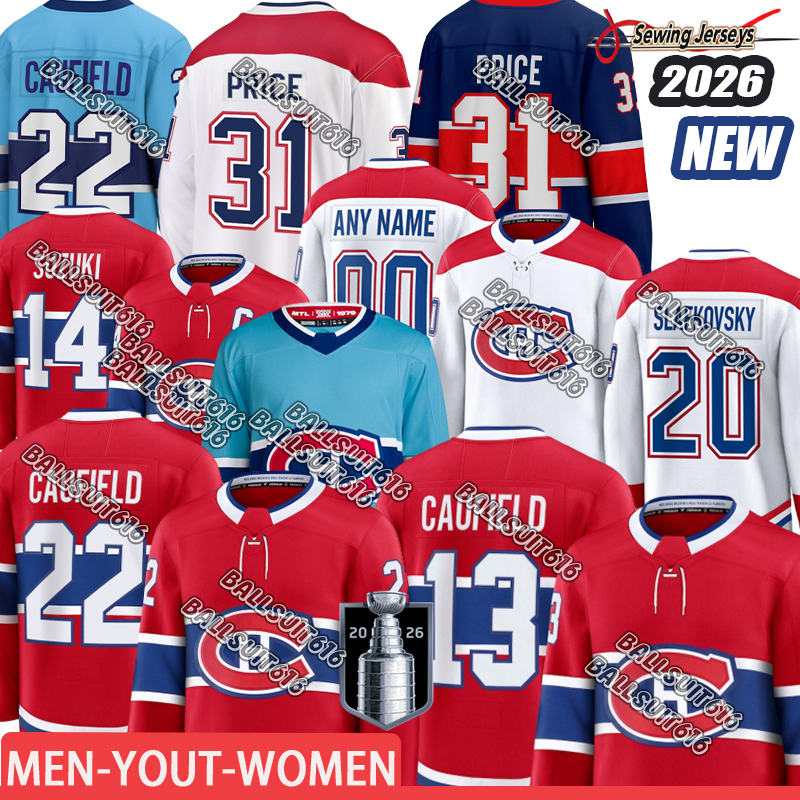 Montreal Canadien Jersey #14 Nick Suzuki #13 Cole Caufield #93 Demidov #48 Lane Hutson Stadium Series Hockey Jerseys 2025 2026-image-899612079