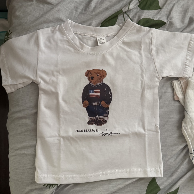 Boys Girls T Shirt White 100%Cotton Short Sleeve Summer Cartoon Print Designer Casual Trendy Tops for Kid's Toddler Little Kids