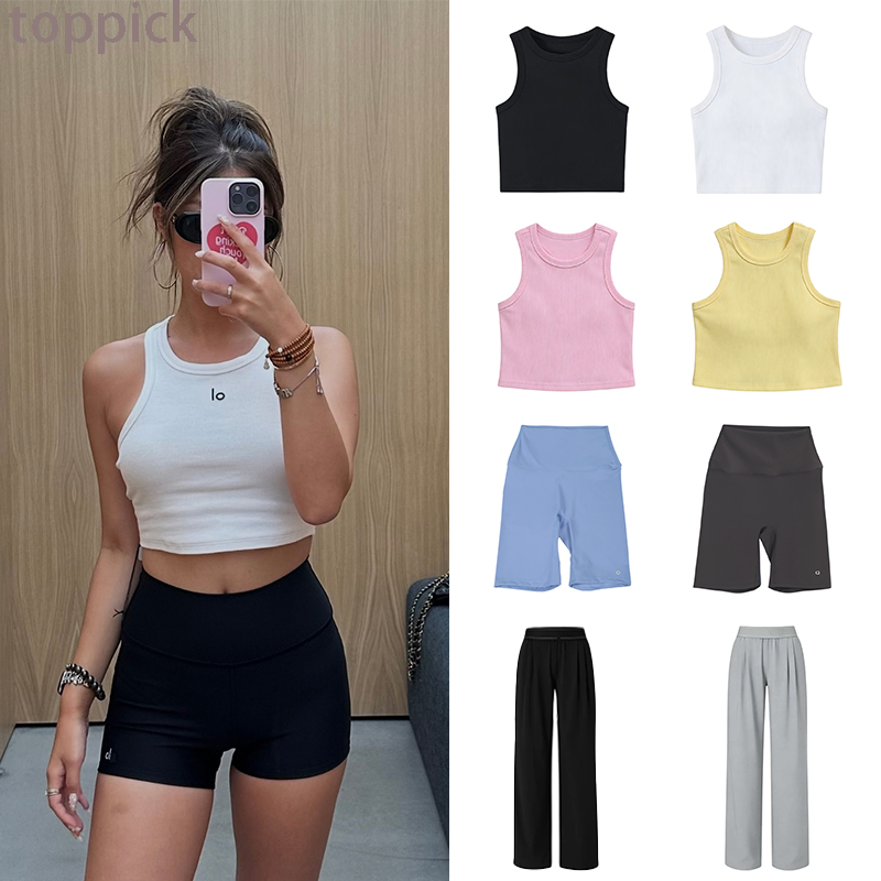 10A T-shirt de Yoga respirant, short, Leggings, pantalon de gymnastique taille haute, ensembles décontractés de sport d'été, haut court à fermetu