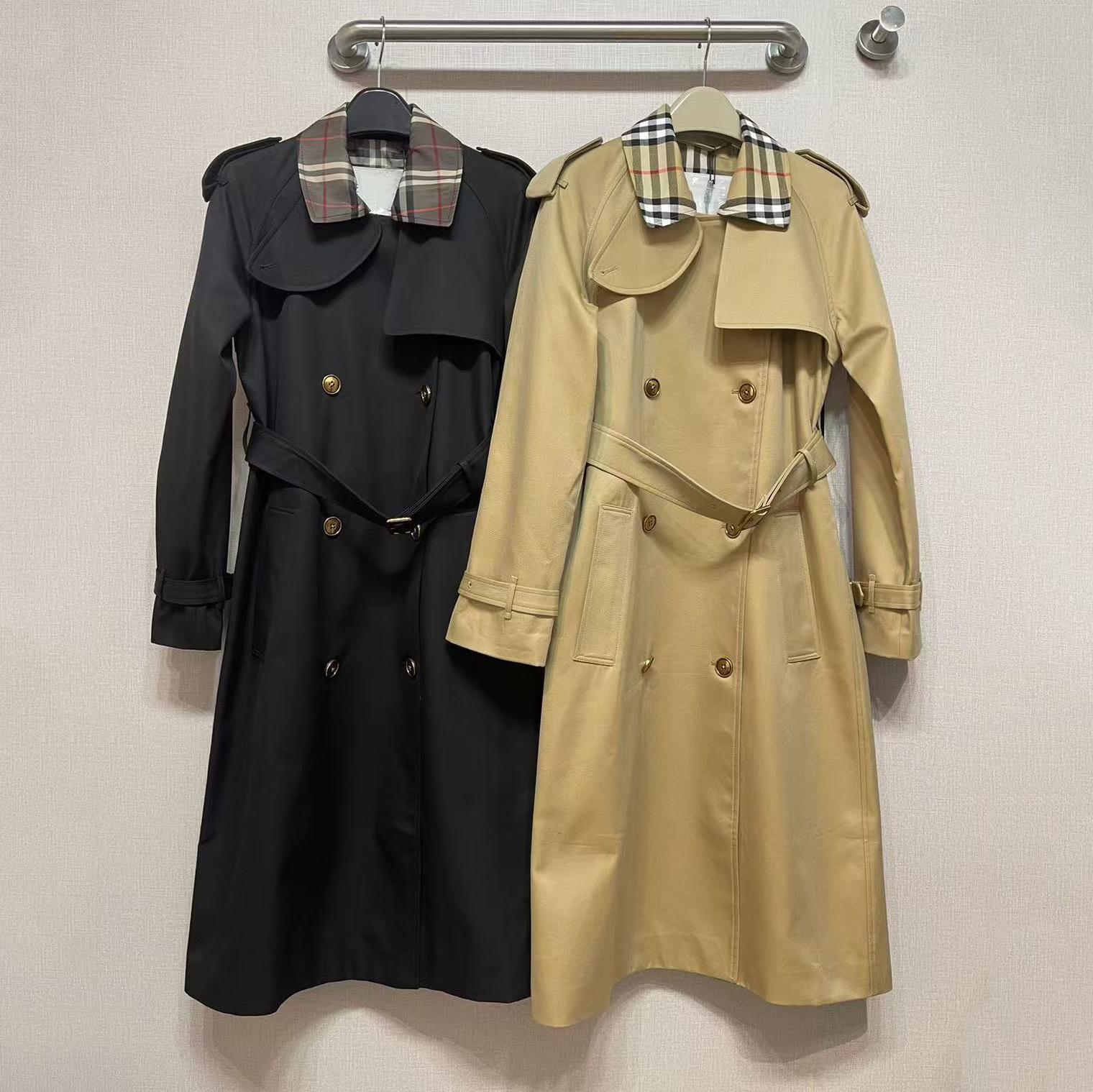 Long 2026 High-Quty Fashion Trench Women's Coat Designer Women's Jacket Women's Belted Casual Jacket Asian Sizes S-2XL M260806