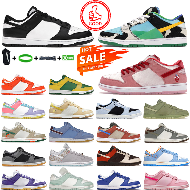 Free Shipping designer running shoes mens sneakers flats white black triple pink multi color low outdoor fashion casual sports sneaker dunkly sb-image-890327648
