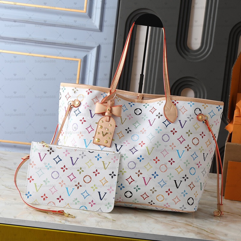 10A Designer Bags takashi murakami bag Luxury leather mirror quality handbags Large Capacity Shoulder Crossbody Bag Vogue Lady multicolored Purse To