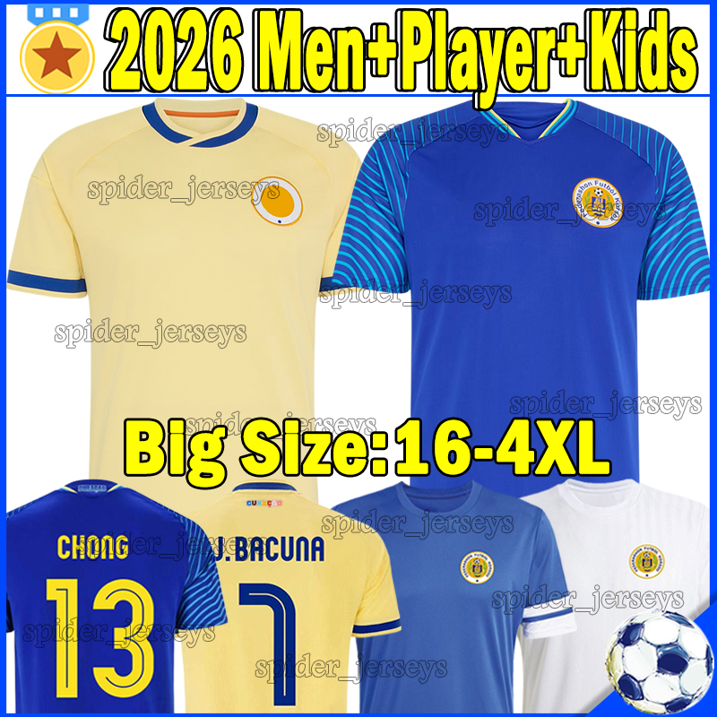 XXXL 4XL 26 27 CURACAO National team Soccer Jerseys World Cup KASTANEER GORRE MARTHA Men Uniforms 2026 2027 CHONG J.BACUNA MARGARITHA Football Sh-image-915339969