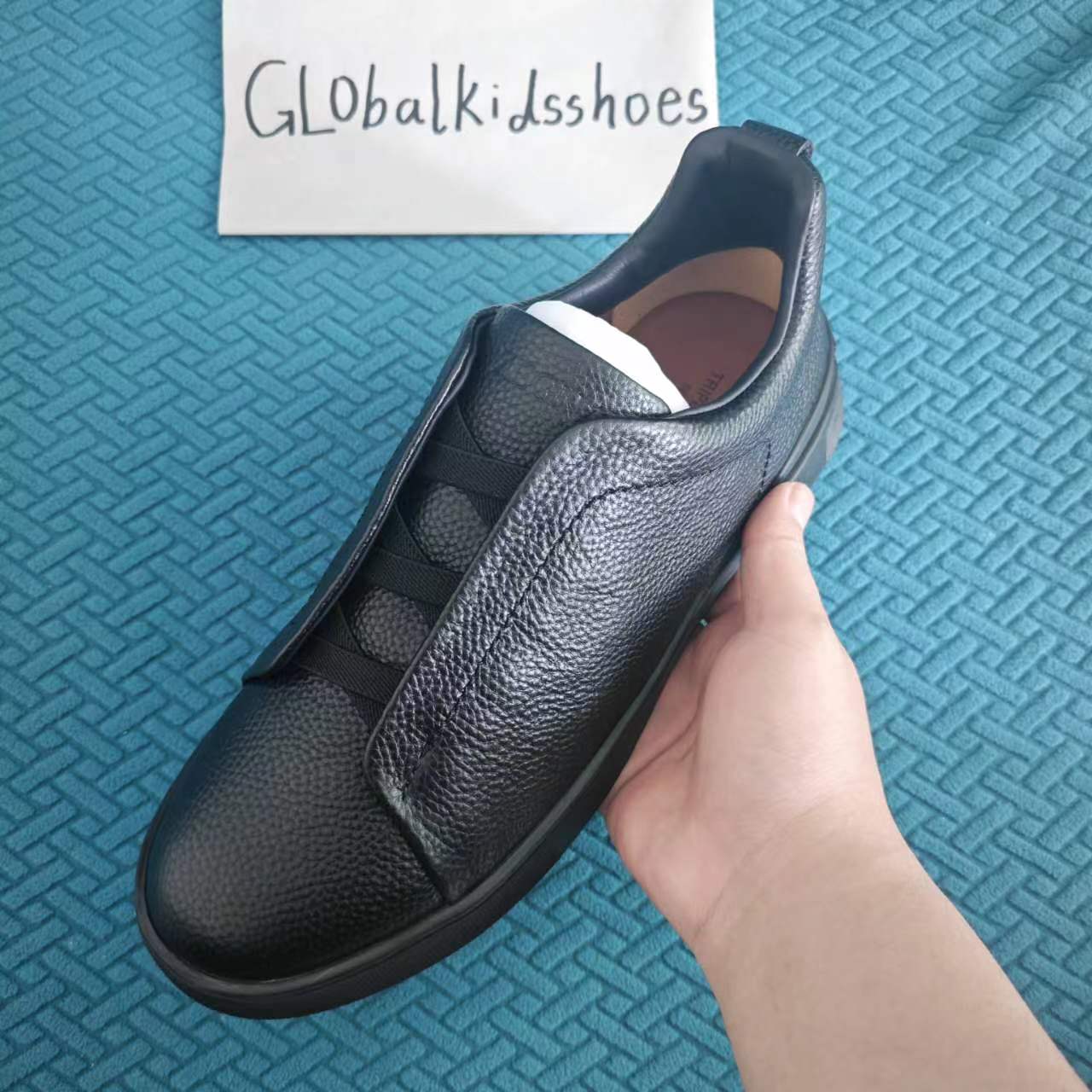 Designer Casual Shoes Triple Stitch Men Luxury Italian Triple Sneakers Lowtop Suede Cowhide Calfskin Leather Outdoor Footweae Flat Fashion Shoes-image-912496625