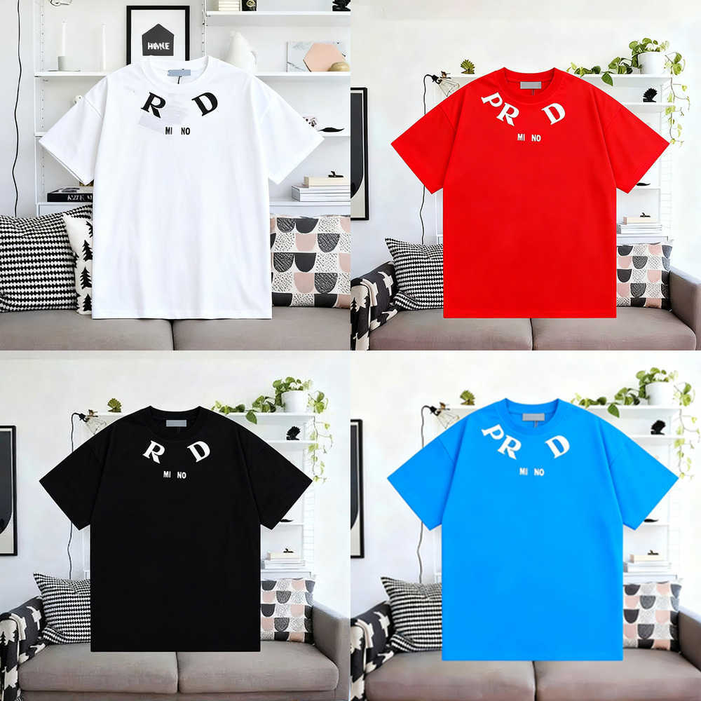 Classic Mens T-Shirt Summer Short Sleeve Man Men Tshirt T Shirt Tee Long Loose Cotton Tees Tops for Mens Womens Letters T-shirts Shirts Asian Size Z