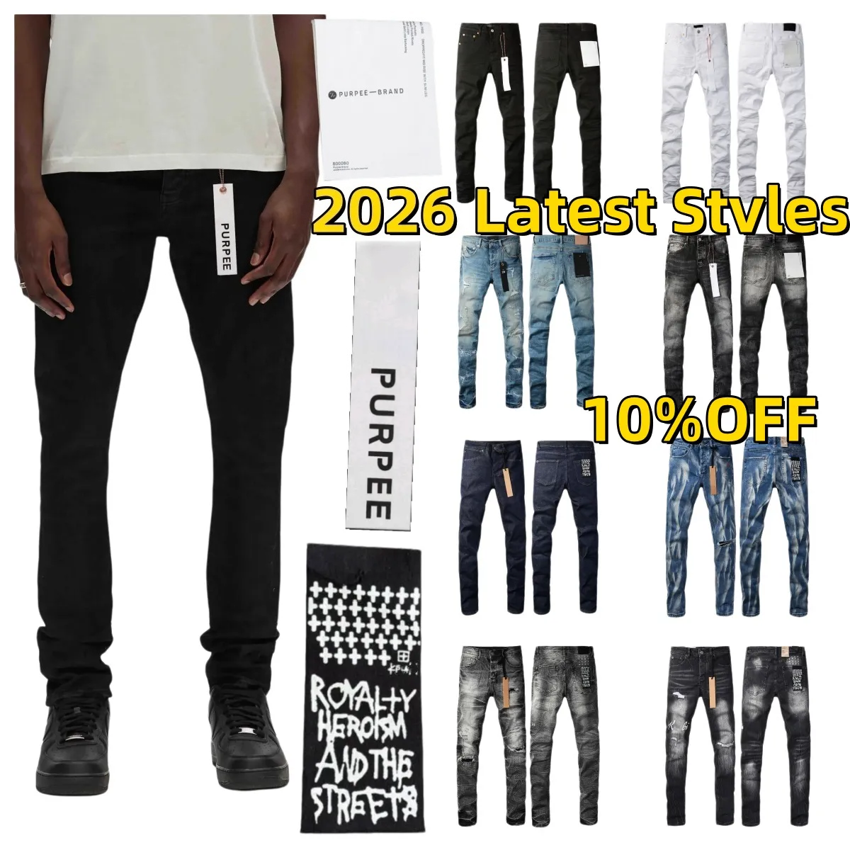 5S kusbi jeans Correct version 1:1 high quality Mens purple jeans Trousers Man jean Designer Jean Men Pants High Quality Straight Retro Streetwea-image-1105634490