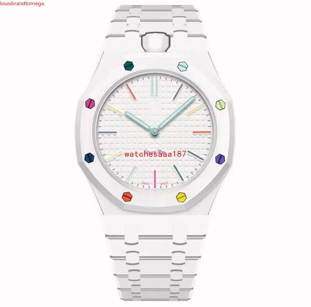 A brand-new high-end designer collaboration collection of premium watches, featuring a sporty and fashionable quartz movement with a bioceramic stra