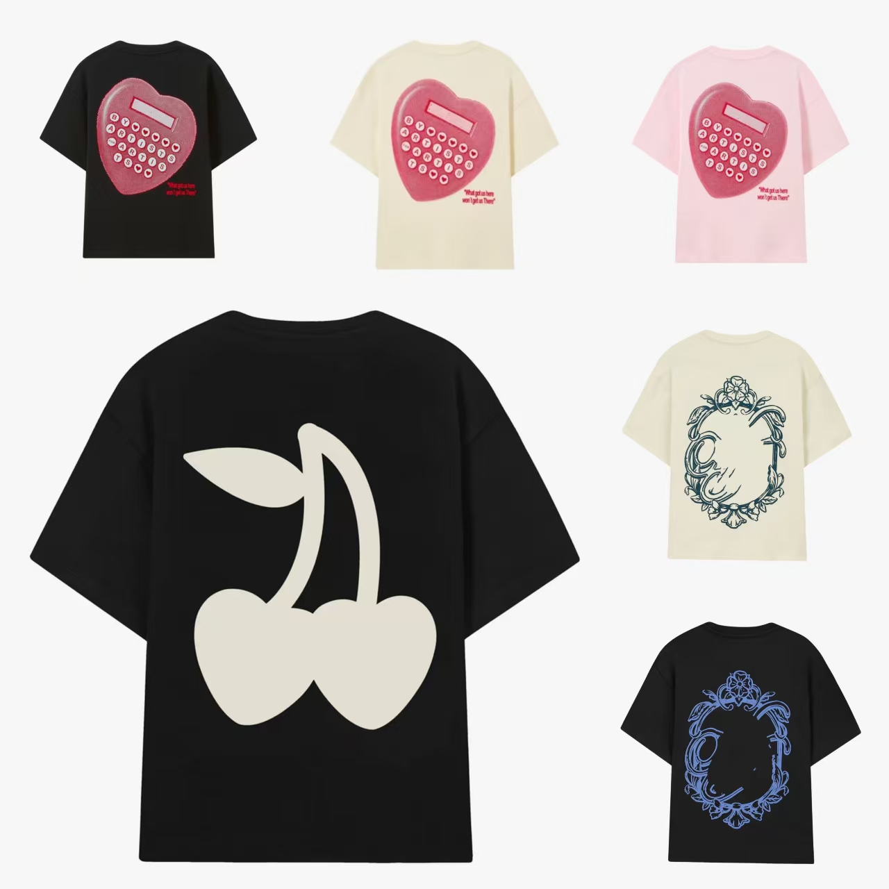 Men's T-Shirts Black Oversized T-Shirt Rose Graphic Print Short Sleeve Cotton Streetwear Casual Top Floral Rose Print T-Shirt Oversized Cott-image-1107943759
