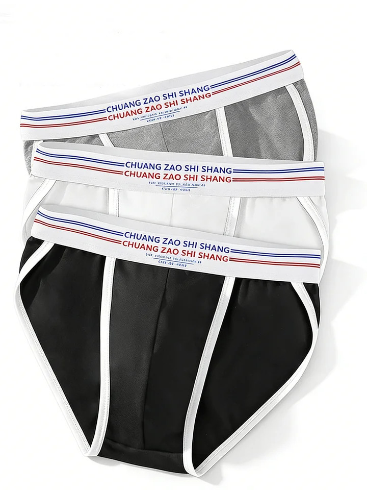 3 Pieces Mens Pure Cotton Underwear Comfortable Male Briefs Lingerie Panties Plus Size L4XL Fashionable Soft Underpant 260527 ff