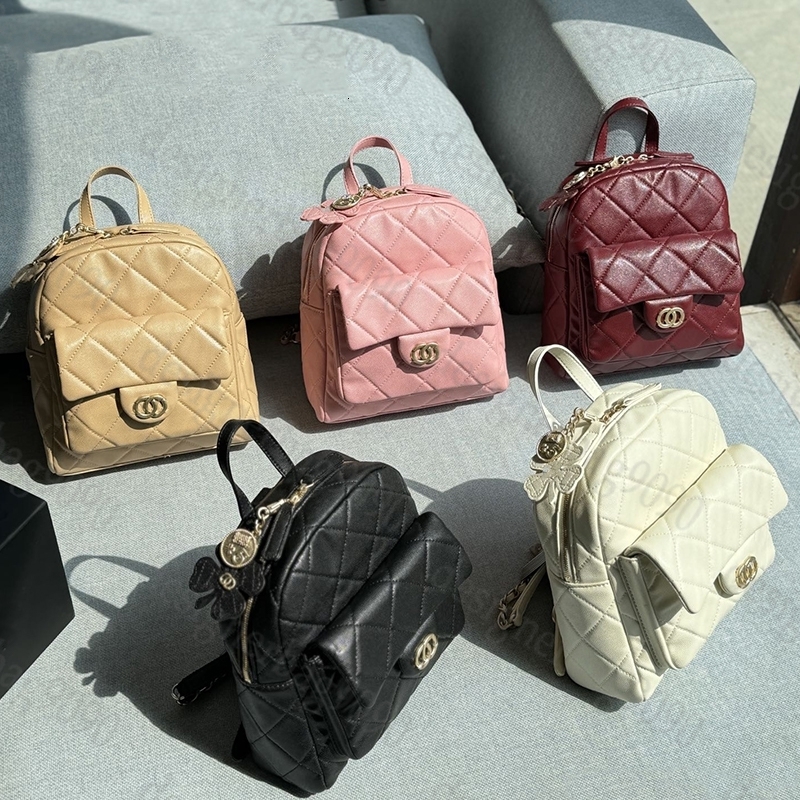 Caviar Classic Chain Backpack Designer Leather Bag Travel Casual Bag College Style Luxury Bag High Quality Wallet Designer Bag
