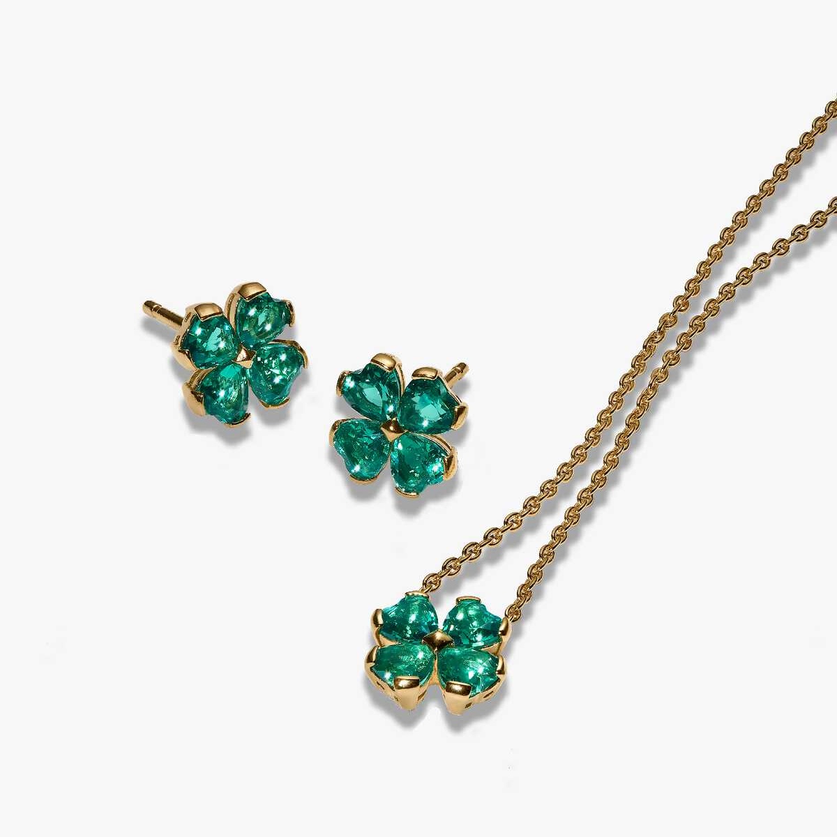 Fashion Women Men Silver Gold Stainless Steel Copper Green Zircon Heart Lock Key Circle Animal Flower Letter Bead Pendant Earrings Rings Sets Jew-image-1107880892