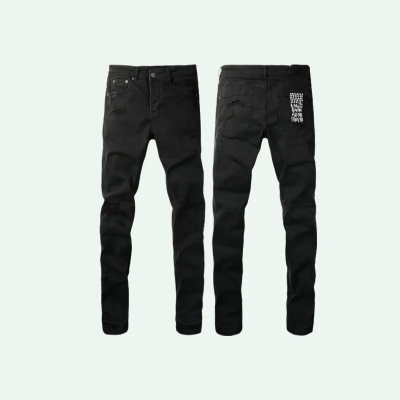 ksubi Brand ksubis High quality fashion men jeans pant distressed ripped biker black blue jean slim fit designer