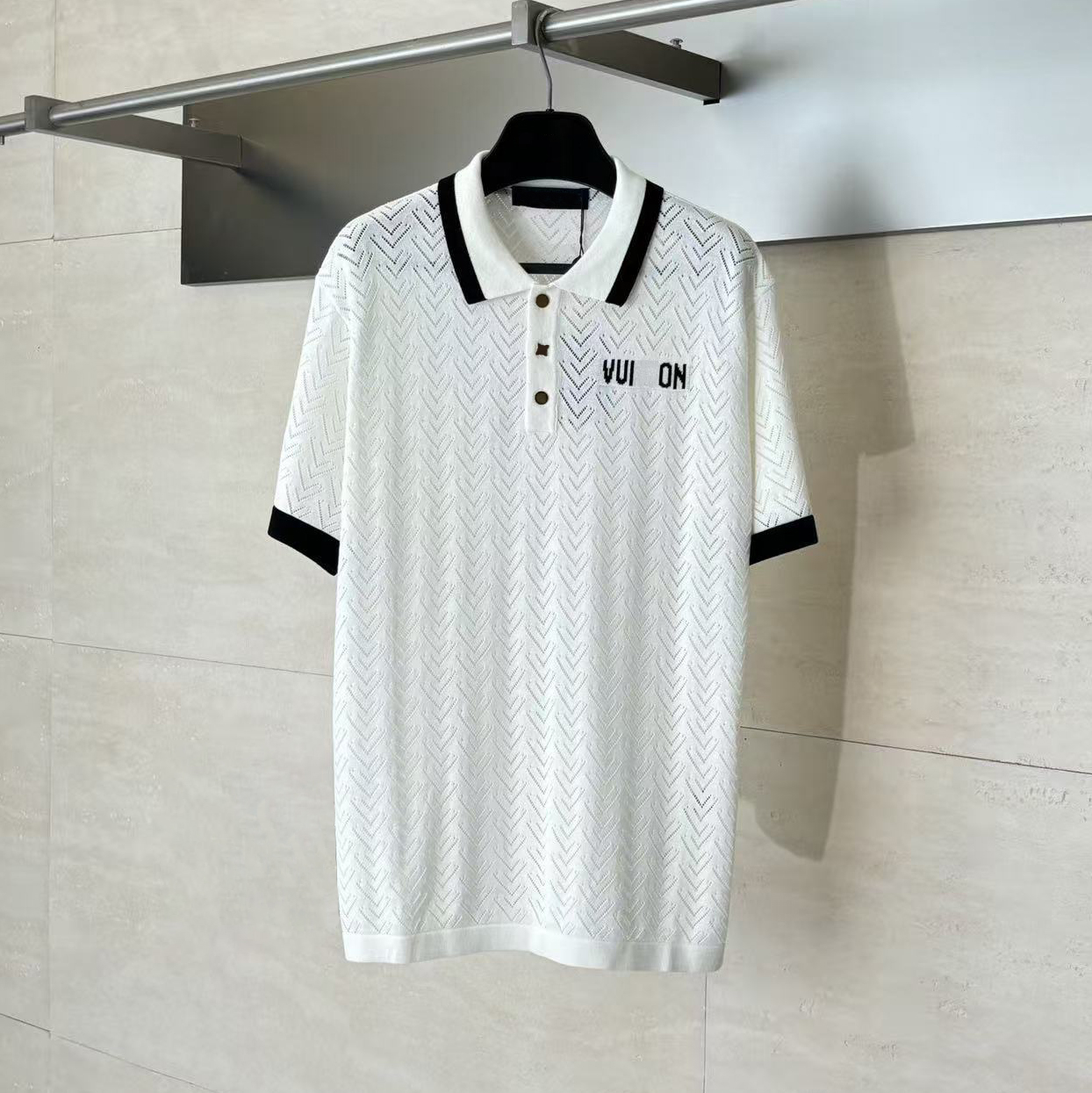 Men's Polo Shirt Designer Mens High Quality Embroidery Knitted Short Sleeved T Breathable And Comfortable Elastic Top collared Business Casual