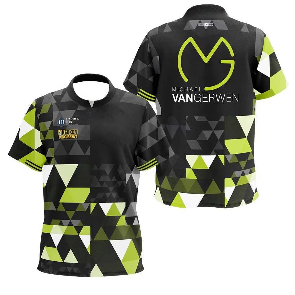 MvG Michael Van Gerwen 2026 Darts Comfortable Tops T Shirt Breathable Quick Dry Casual Short Slve T-shirt Men Q260527