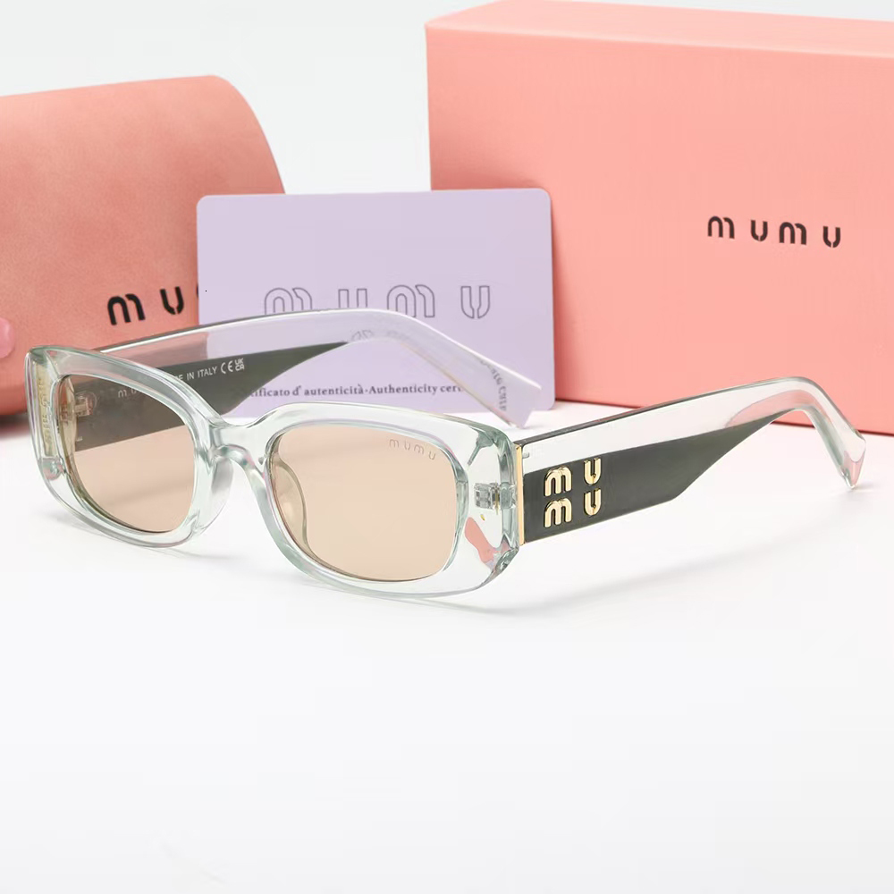 New Hot Selling Designer Sunglasses Oval Narrow Rectangle Metal Rimless Bold Square Sun Glasses UV400 Protection Vintage Glasses With Box