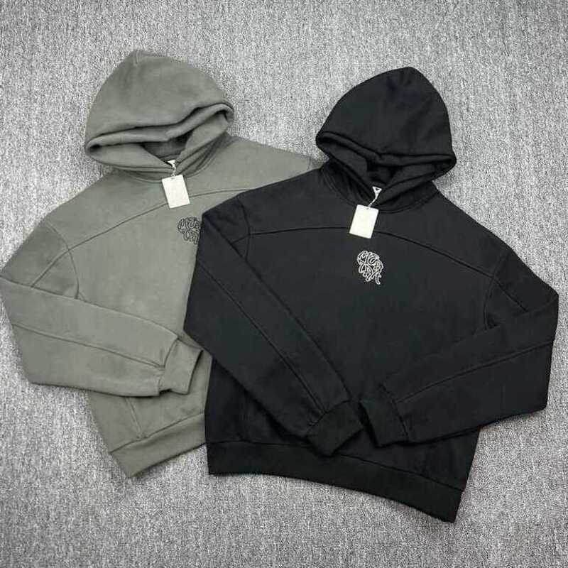 Mens Hoodie Designer Hoodie And Mens Long Pants Thick Fleece Hoodie Double Hooded Patchwork Sweatshirt For Autumn Casual Streetwear
