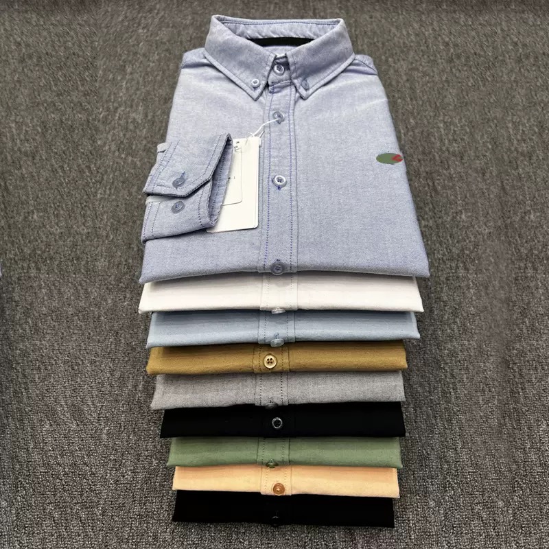 Noble Crocodile Men's mens shirts designer dress shirt men linen shirt men Cotton shirt Autumn Spring Long Sved Button Up Business Leisure Oxfo