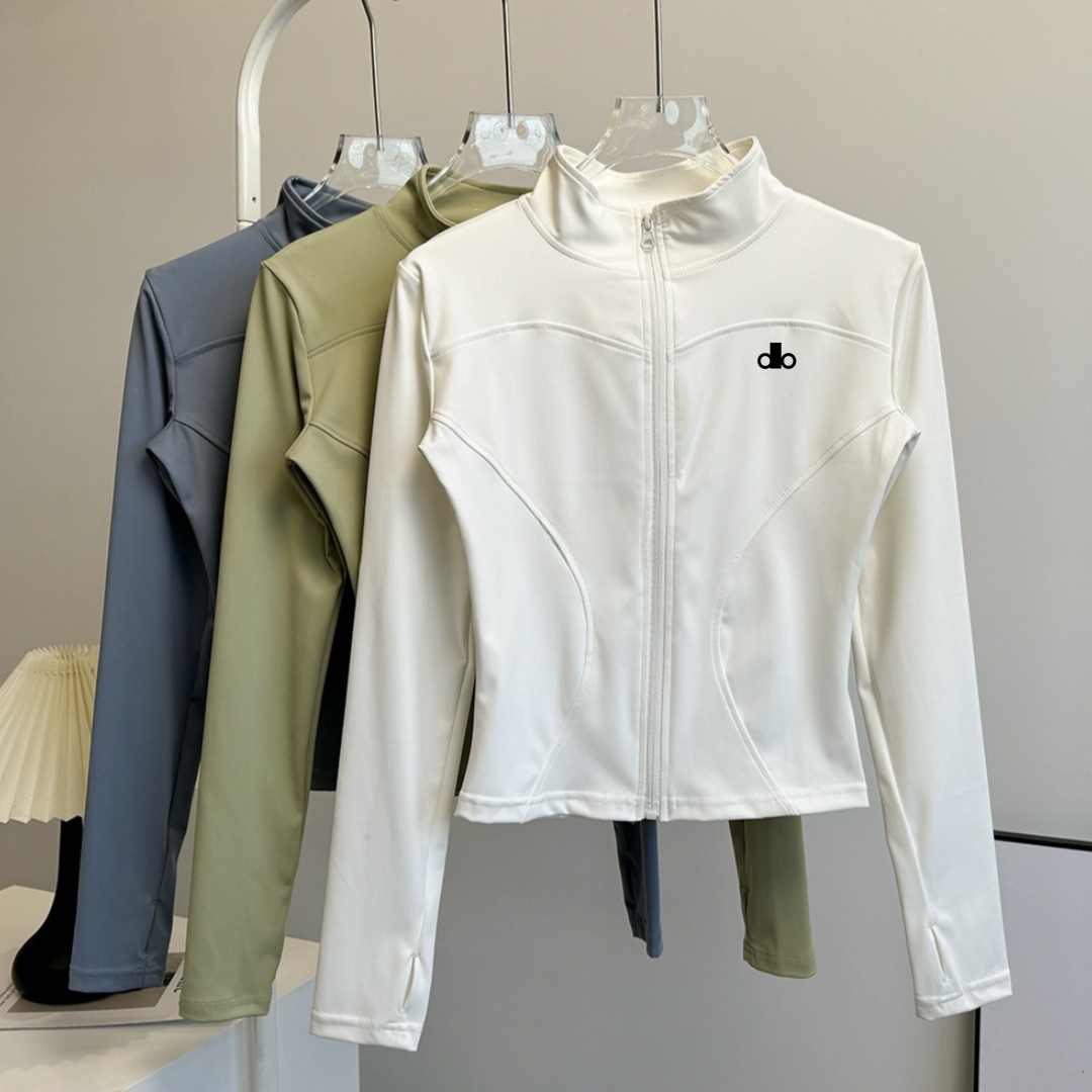 Designer Women Yoga Jacket Outerwear Sports Jacket Gym Tops Breathable High Elasticity Slim Fitting Yoga Coats Quick Dry Activewear Sportswear Fi-image-797895480