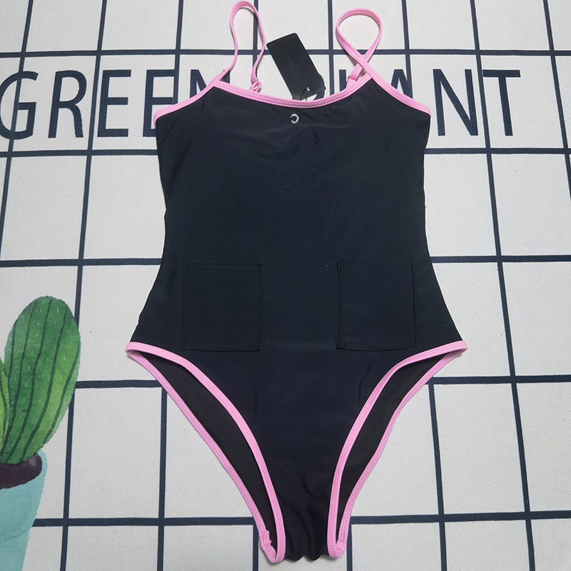 Y2K Vintage Women Swimwear Push Up Padded Swim Bodysuit Summer Vacation Beach Sun Bathing Suit Swimsuit-image-758712729