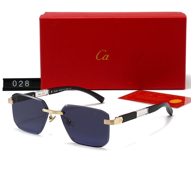 Hot Selling Fashion Vintage Metal Frame Sunglasses Top Luxury Designer For Women Men Senior High Quality Eyewear Classic Eyeglasses Frame Sun Glasse