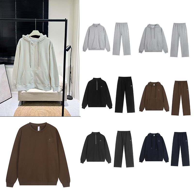 2026 Designer Zipper Coat Basic Hooded Comfort Athletic Lounge women sweatshirt Pants sets Men Hoodie Jacket sweat aolosets set men clothes