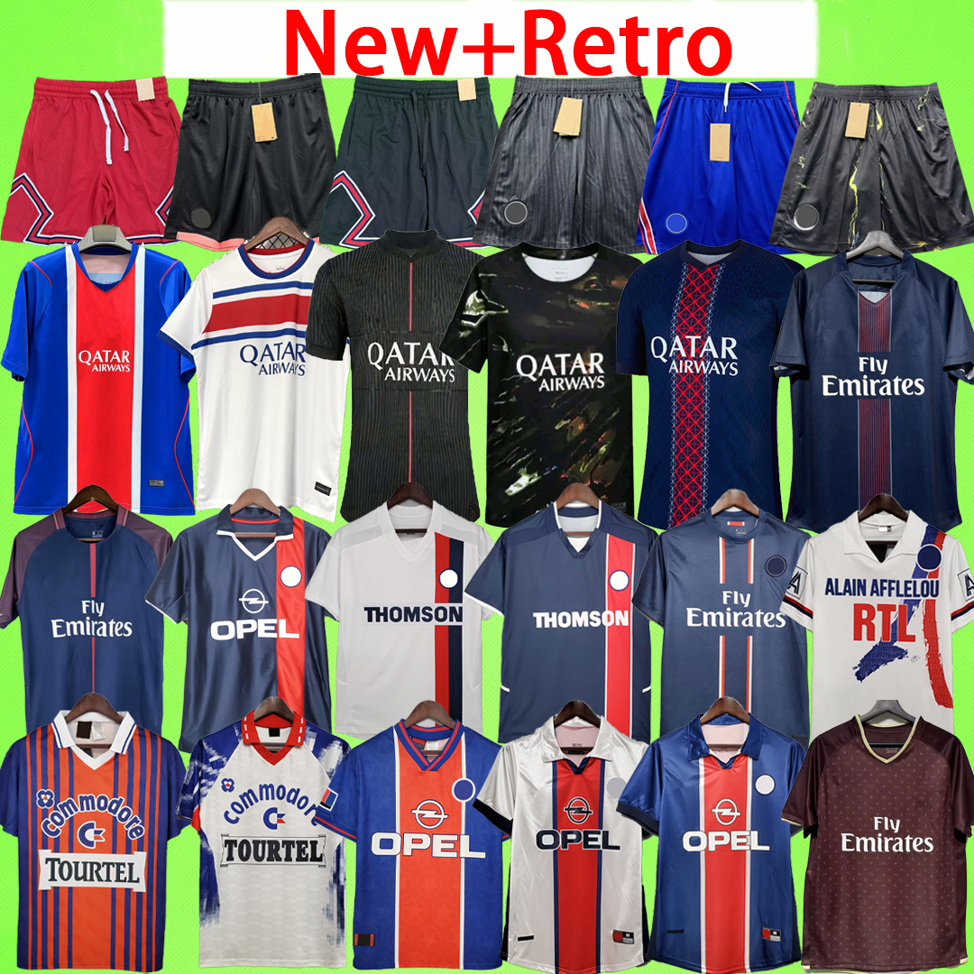 New + Retro 1 Star PsgPsg 2025 2026 2027 soccer jerseys shorts fans player version football pants Vintage 24 25 26 27 28 paris shirt T dembele women