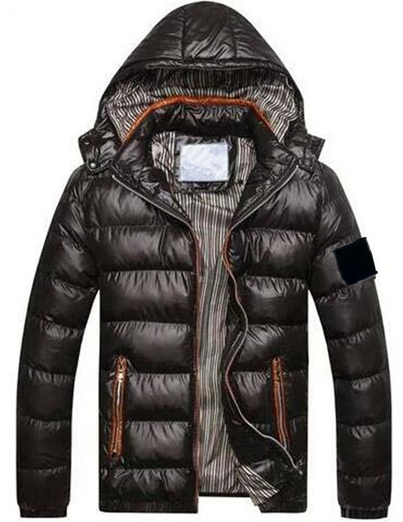 veste d'hiver de luxe avec pierres, pull cargo pour hommes et femmes, grande veste chaude à capuche style pain pour hommes - Veste d'îles épaisse