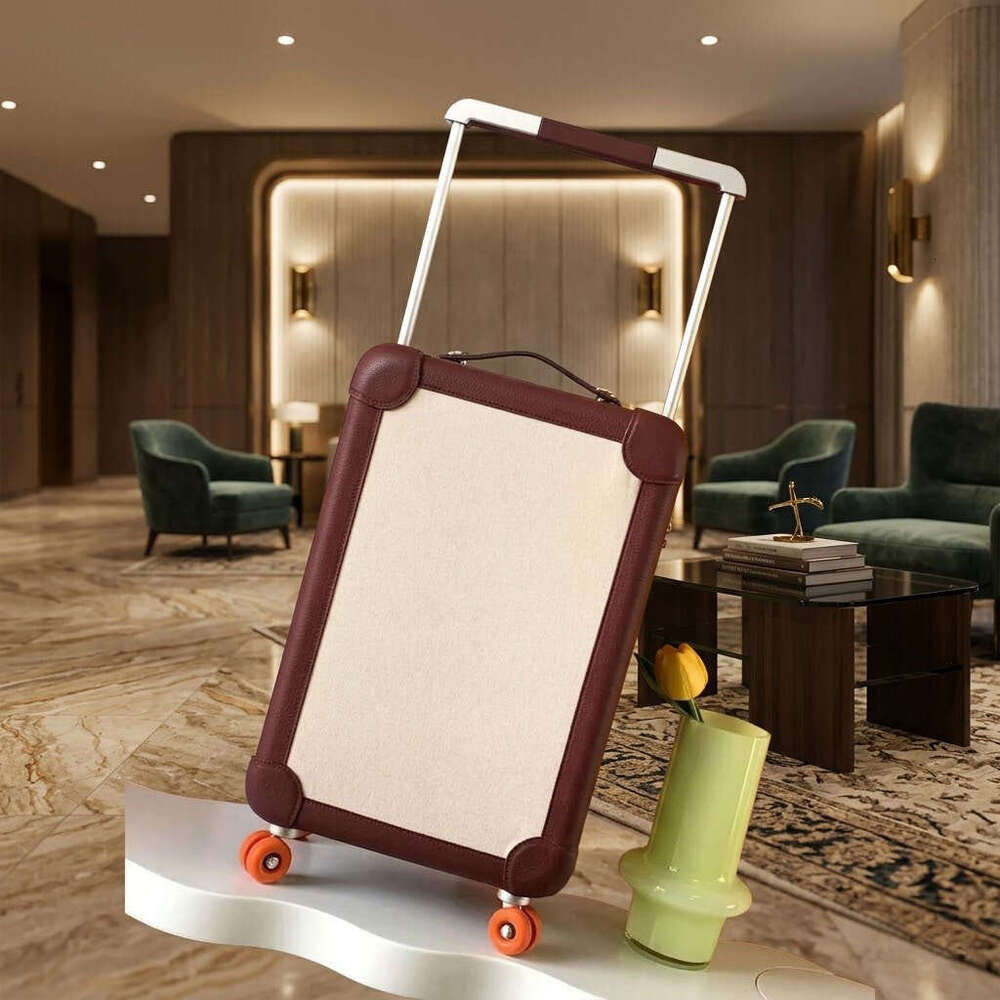 High Quality Full Metal Suitcase Luxury Designer Travel Luggage Unisex Large Capacity Trolley Trunk Fashion Boarding Cabin Box Koffer-image-1108011047