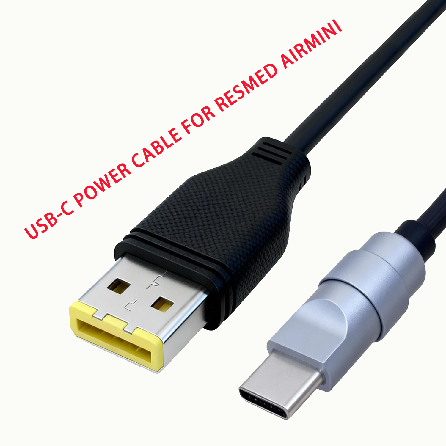 USB-C PD Power Cable for ResMed AirMini CPAP, 20V to 24V Voltage Boost Cord, Compatible with 30W+ PD Power Bank Wall & Car Charger-image-1108076173
