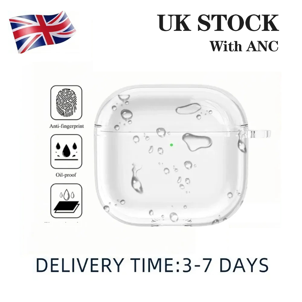 UK Stock FOR Pods 4 Pro 3 Solid Cute Silicone Headphone Cover Full Coverage Anti-Fall Anti-Scratch Lightweight Portable Wireless Charging Shockpr-image-1107875563