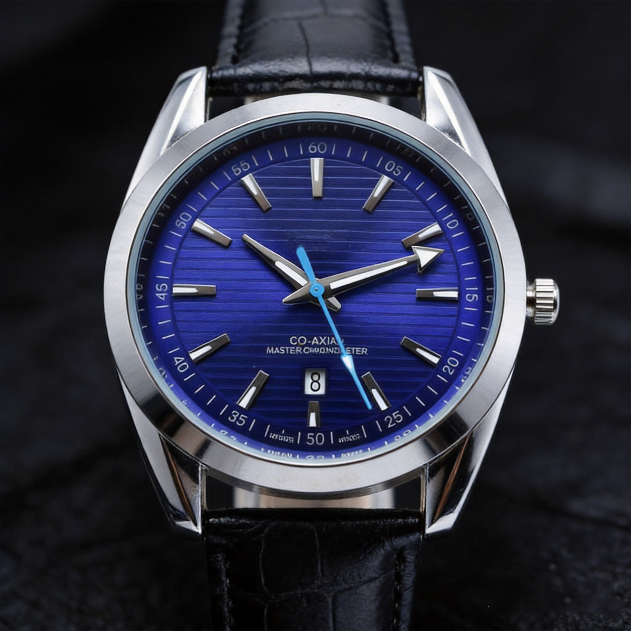 New Style 40mm Round Leather Quartz Fashion Watches Mens Designer Auto Date Vintage Elegant Men Dress Watch Wholesale Male Gifts Wristwatch relogios
