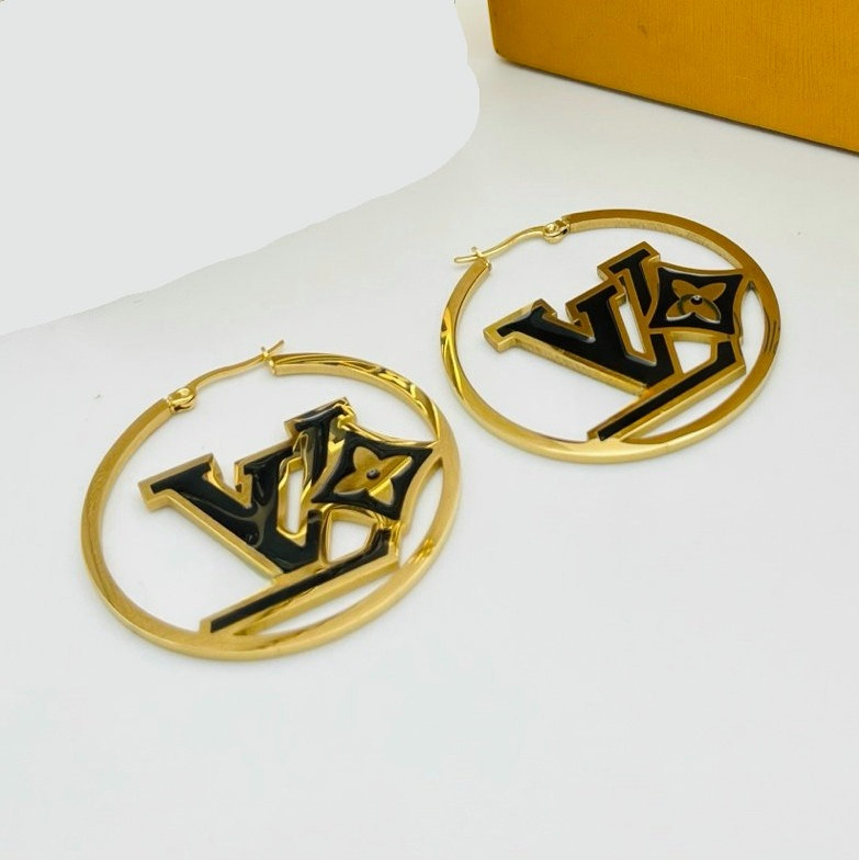Créateur de mode lettre boucles d'oreilles rondes de luxe femmes plaqué or 18K boucle d'oreille de mariage fête filles bijoux accessoires