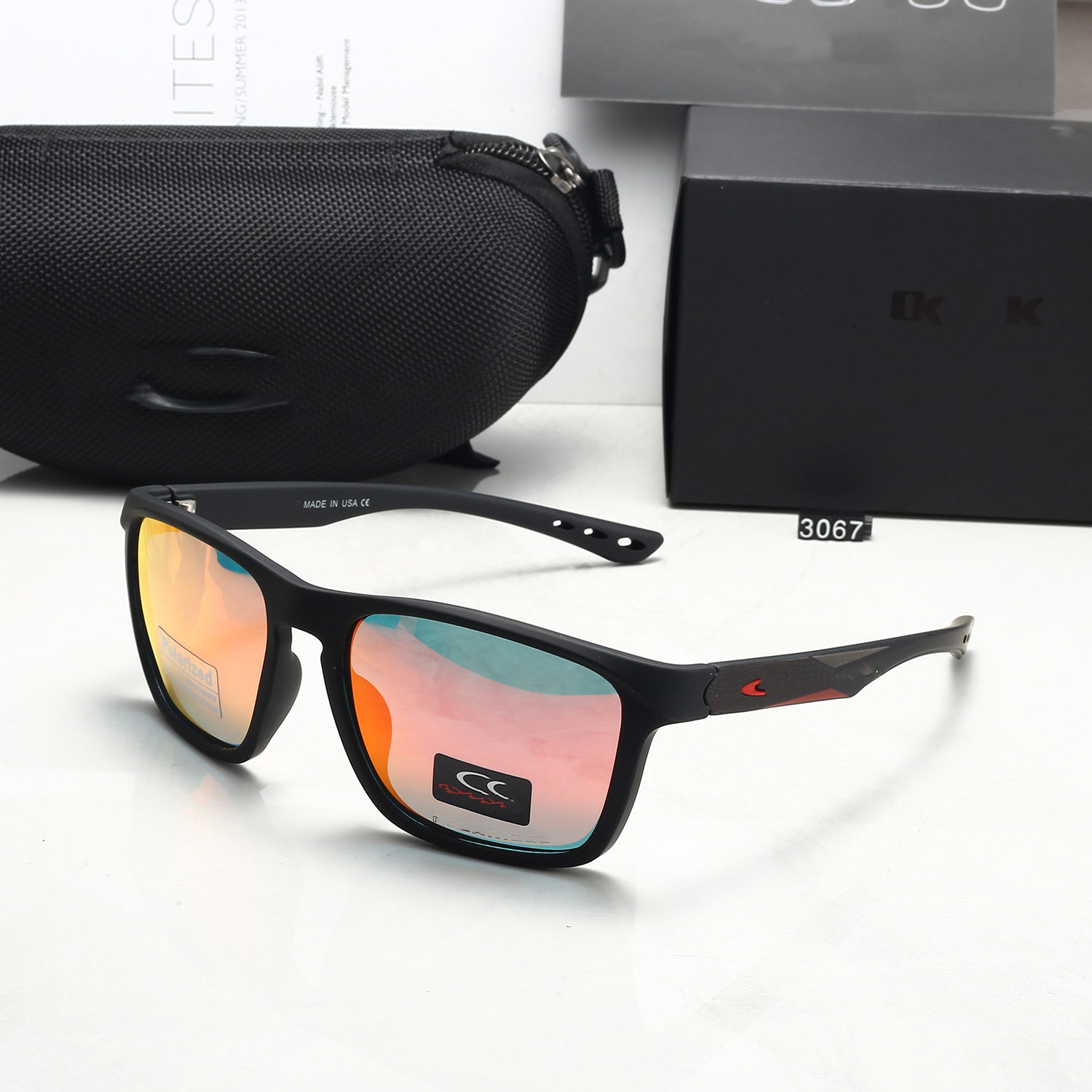 New Designer Cycling Sunglasses OK3067 Fashion Trend Luxury Outdoor Sports Colorful Polarized Sunglasses With gift box