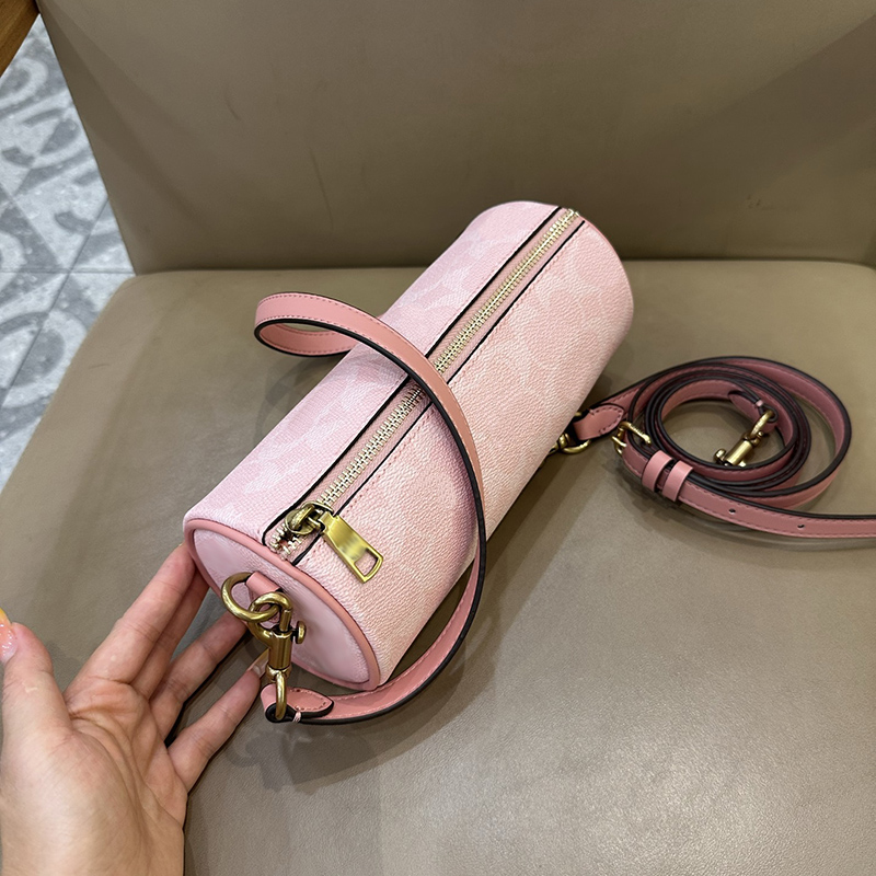 Designer Femmes 2026 Nouveau sac sous les bras à la mode Sac cylindrique simple et haut de gamme Sac à bandoulière diagonale à bandoulière unique