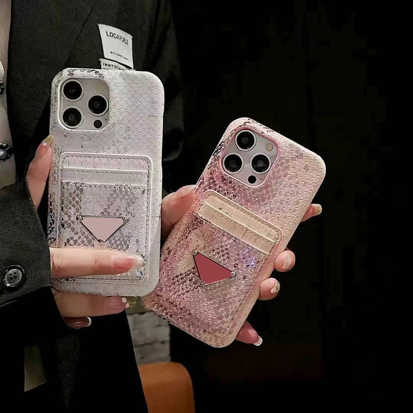 Customized Metal Logo Phone Case For Iphone 16 15 14 13 Pro 12 11 Max Plus 16Pro Designer Case 17Pro Python Grain Leather Cover Luxury Color Bloc