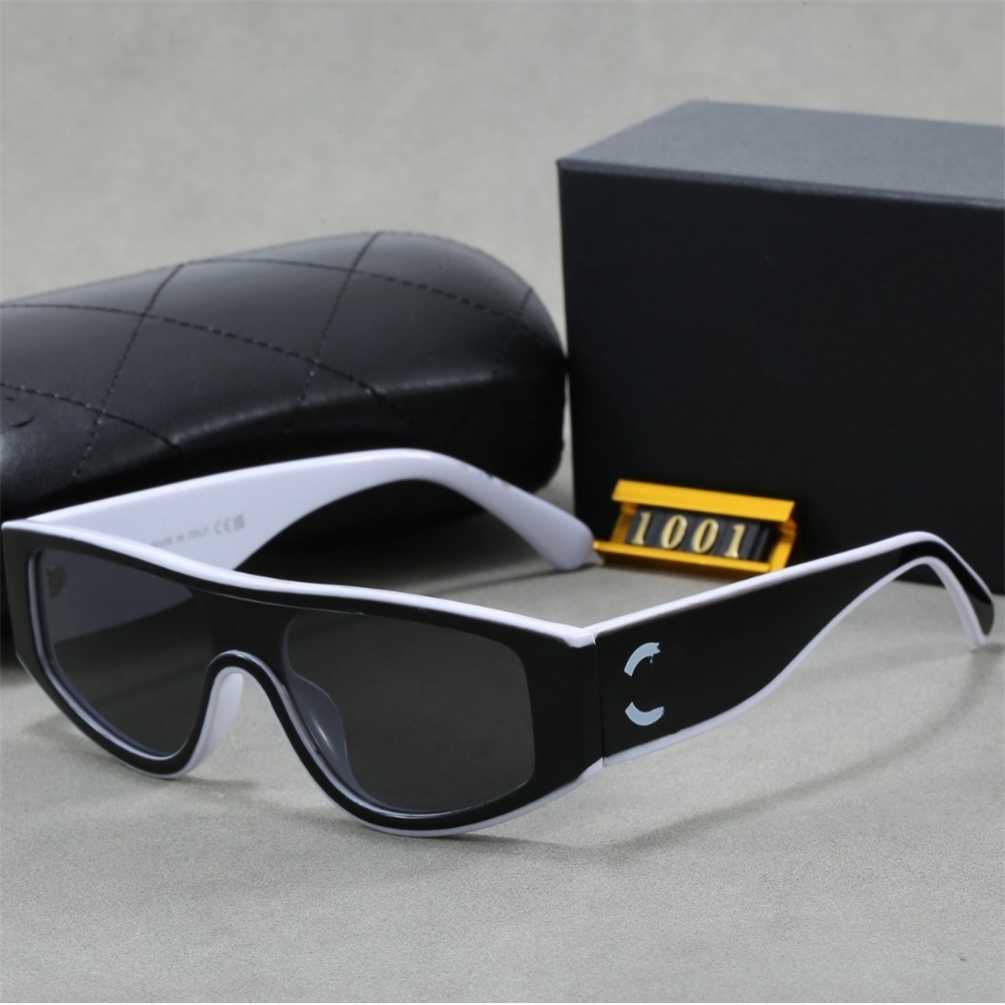 Luxury Brand Glasses White Personality Color-Block Black New Narrow Frame High-Definition Polarized Anti-Purple Designer Sunglasses