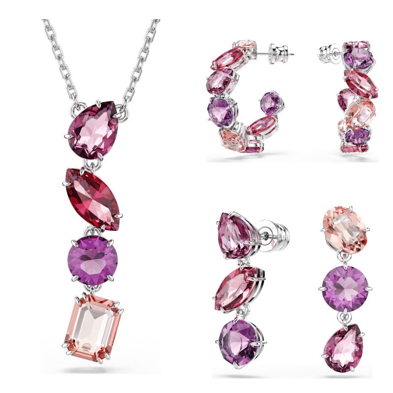 2026 Spring summer new drop earrings stud necklace for women luxury austria crystal earring earings ear rings choker necklaces jewelry