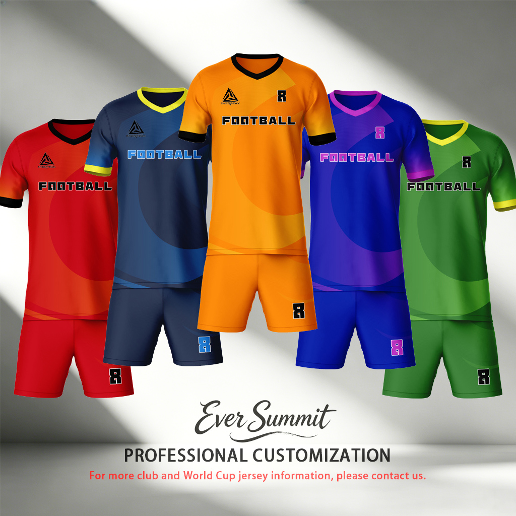 Uniforme de Football personnalisé jaune vert, maillot de Football respirant à séchage rapide, ensemble de vêtements de sport d'équipe personnalis