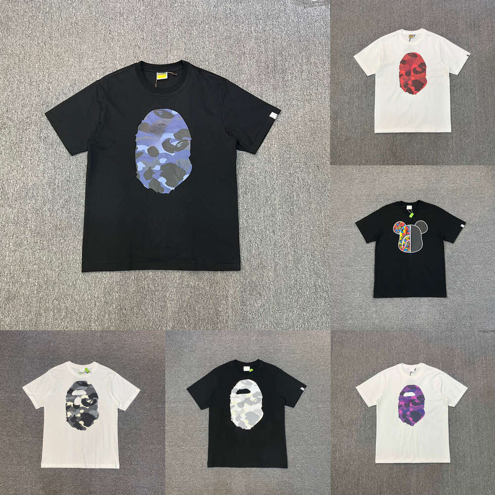 Designer T shirt for mens Apye Camouflage series cartoon ape casual short sleeve graphic print T-shirt unisex Skateboard Y2k Trend Retro designer cl