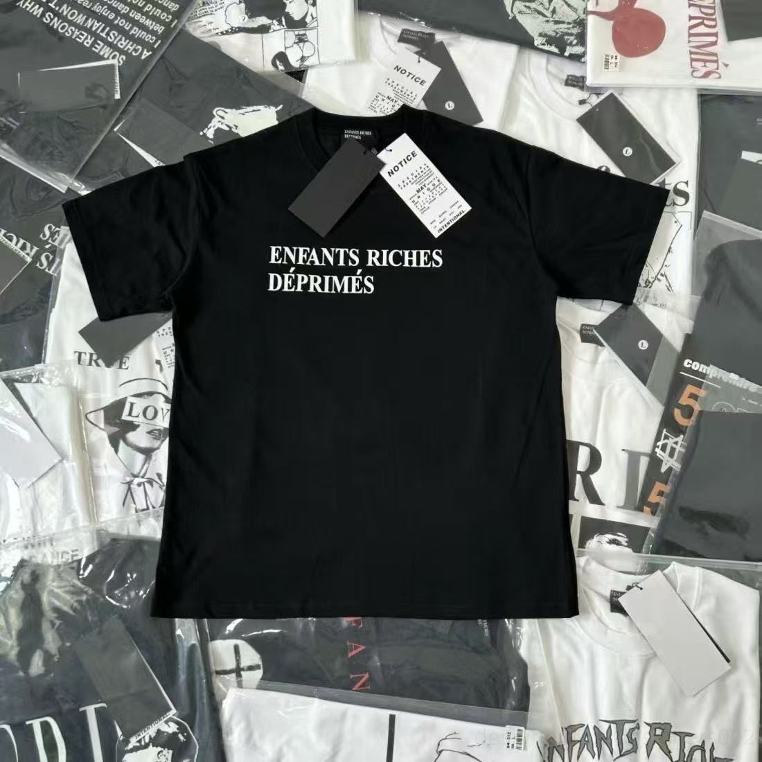enfant riches deprime shirts print erd shirts man is a trendy street style hip-hop loose-fitting casual T-shirt for both men and women erd hoodies