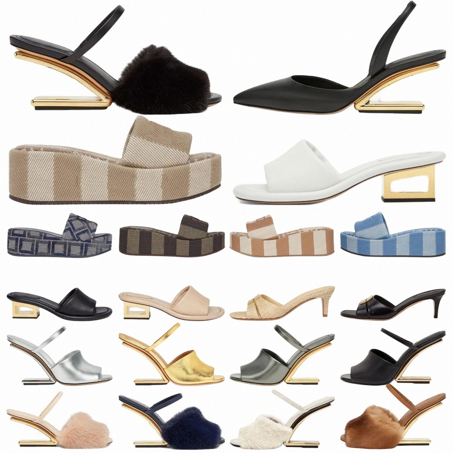 pantoufles à talons hauts pour femme de marque Marc High-Heeled First Slingbacks Silver Strass Ankle-StrapBlack toile Mueller sandales abricot cu