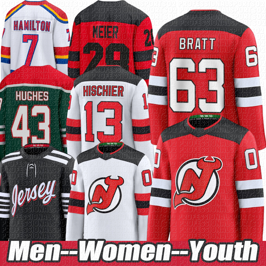 86 Jack Hughes Reverse Retro nj hockey jersey devils jersey 43 Luke Hughes Jesper Bratt Tyler Toffoli Nico Hischier Dawson Mercer Haula Vitek Van-image-912613709