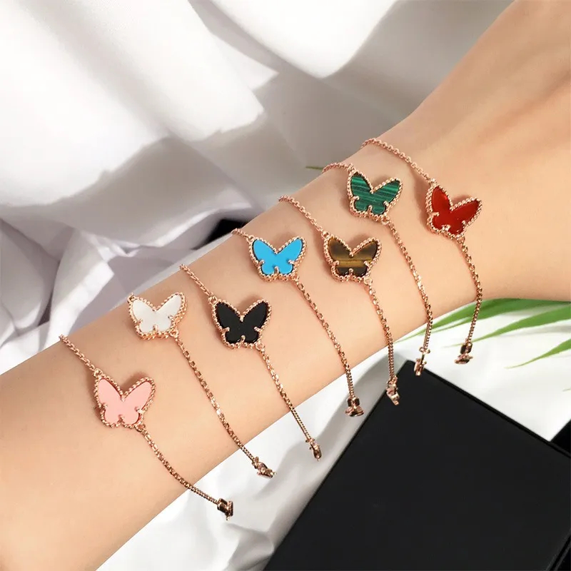 Bracelet armband bracelet luxe 18K Gold Plated Stainless Steel Butterfly pendant fashion design luxury bracelet bracelet bracelets designer brace-image-1108260902