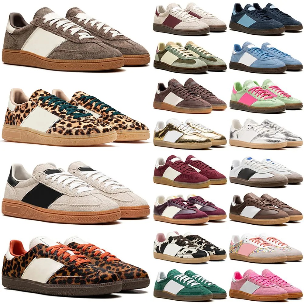 Samba Vegan Og Gazelle Designer Chaussures Blanc Black Blue Rose Rose Pony Pony Leopard Nylon Vintage Bold Femmes Men Trainers Outdoor Sneakers P