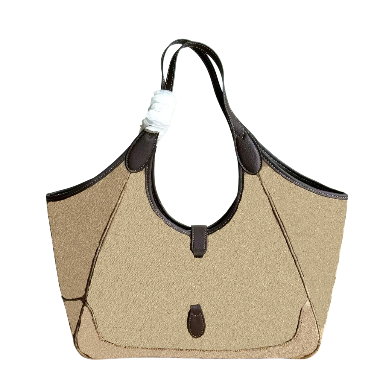 Luxurious and fashionable designer handbag classic armpit bag women's canvas shoulder strap handle armpit cross-body bag simple single shoulder