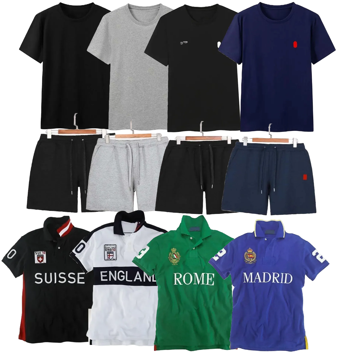 coupe du monde 2026 raulpshishirt T-shirts shorts hauts en coton 2026 jersey raulppolo chemises shorts chemises pour hommes couleur de créateur n